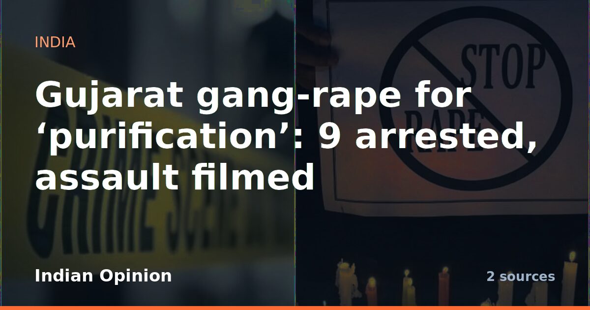 Gujarat gang-rape for 'purification': 9 arrested, assault filmed