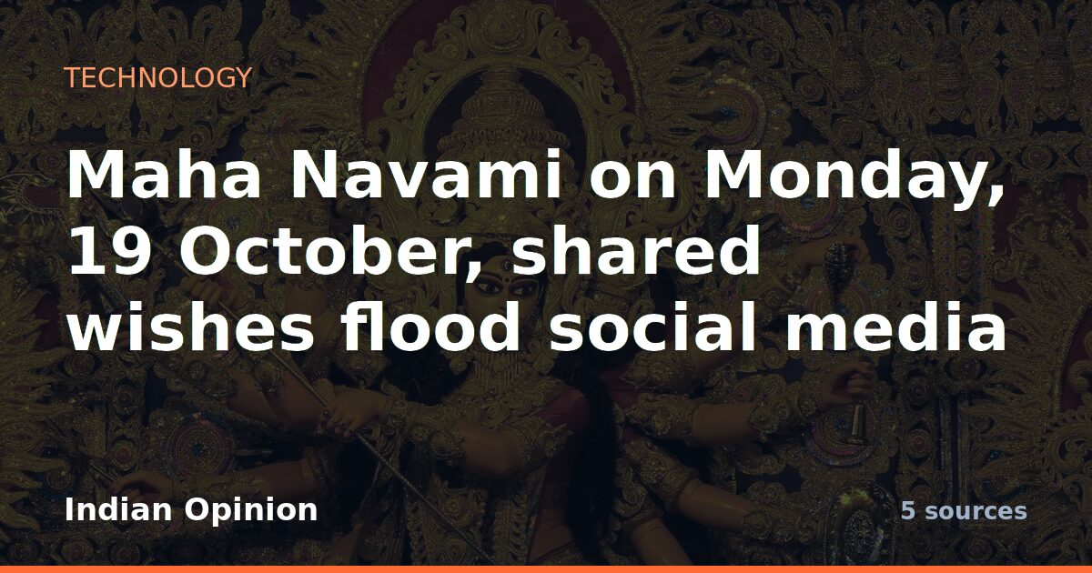 Maha Navami on Monday, 19 October, shared wishes flood social media