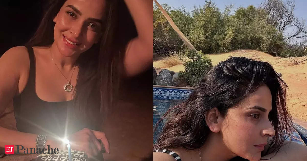 Pakistani actress Saba Qamar’s black dress, chocolate cake, and soulful birthday bash wins over internet. Check photos