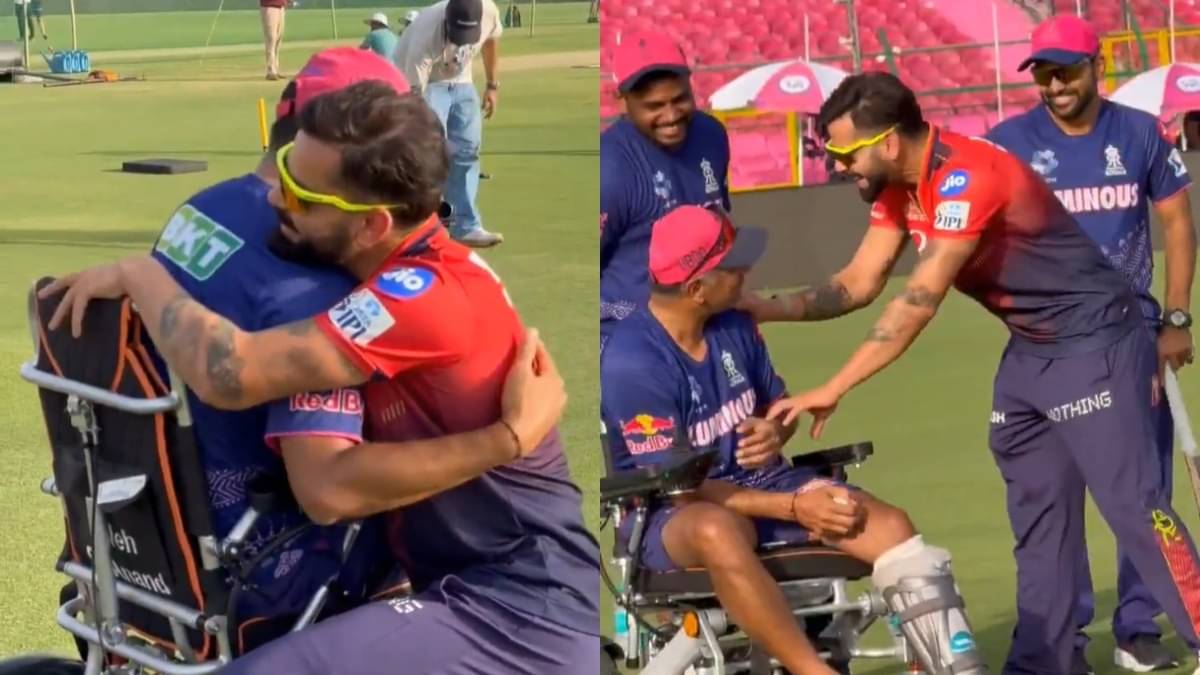 RR vs RCB: Former Coach-Player Duo Reunite as Rahul Dravid & Virat Kohli Share Heartwarming Moment in Jaipur | WATCH