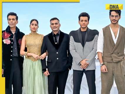 Neeraj Ghaywan hugs Karan Johar as Janhvi Kapoor, Ishaan Khattar, Vishal Jethwa-starrer Homebound receives 9-minute standing ovation at Cannes 2025