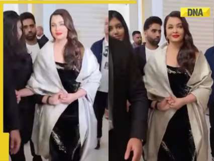 Cannes 2025: Aishwarya Rai twins with daughter Aaradhya in black, escorts superstar mom to red carpet, video goes viral