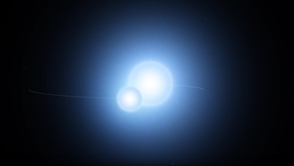 Scientists find rare double-star system where one star orbited inside the other