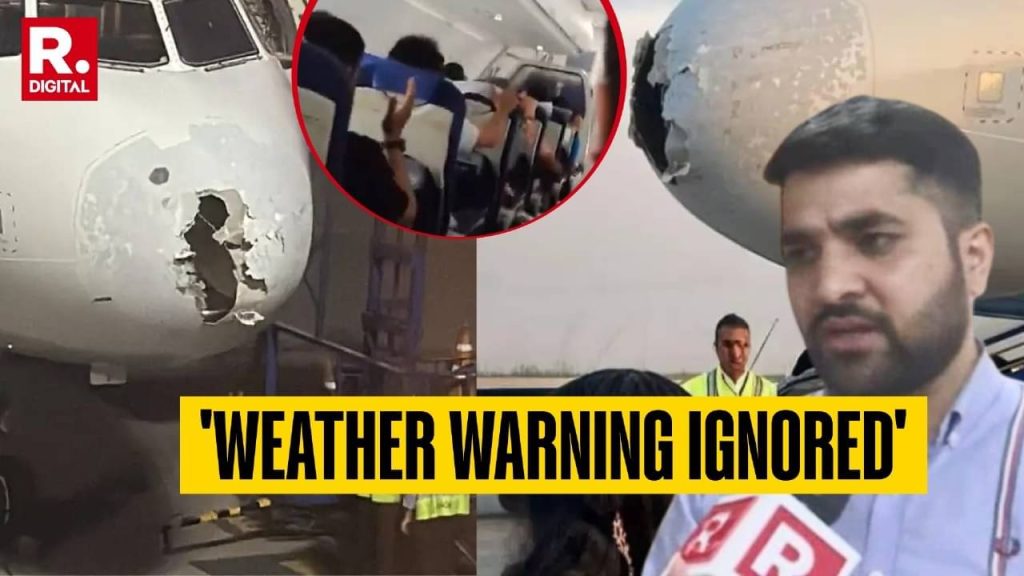 ‘Thought It Was My Last Flight’: IndiGo Flight Passenger Recounts Horror After Hailstorm Hits Aircraft En Route Srinagar | VIDEO