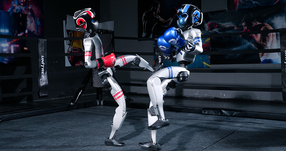 Robots square off in world’s first humanoid boxing match