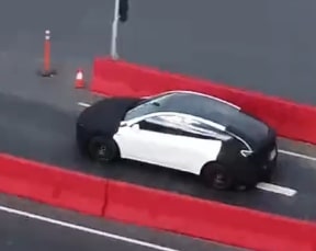 Disguised New Tesla Model at Fremont is 20 Centimeter Shorter Compact Model Y