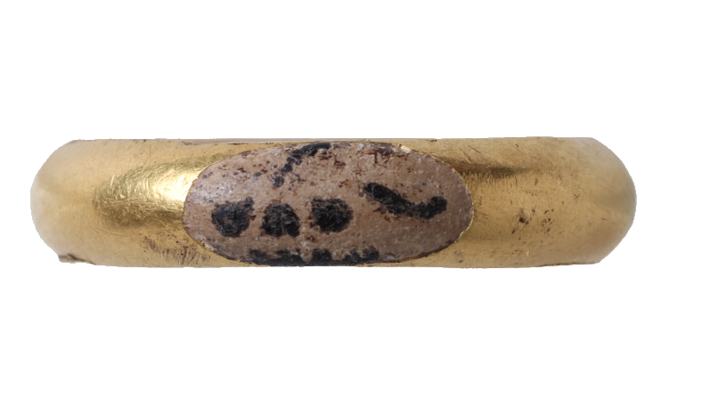 ‘I did a bit of a dance’: Detectorist finds gold ‘mourning ring’ engraved with skull and date in UK field