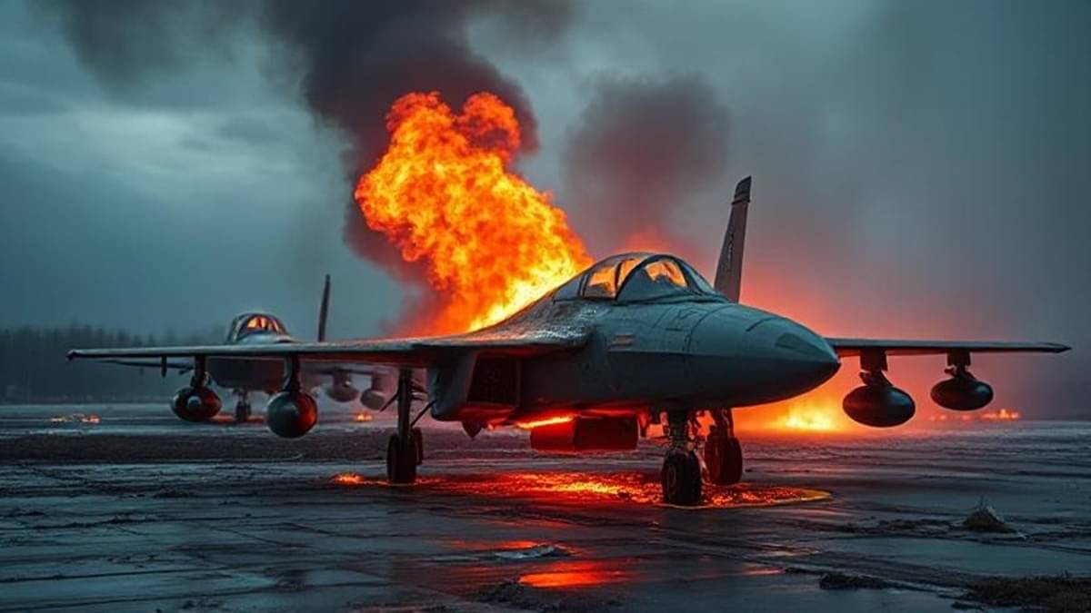 Ukraine’s ‘Spider’s Web’ Operation: Drone Strike Damages 41 Russian Warplanes