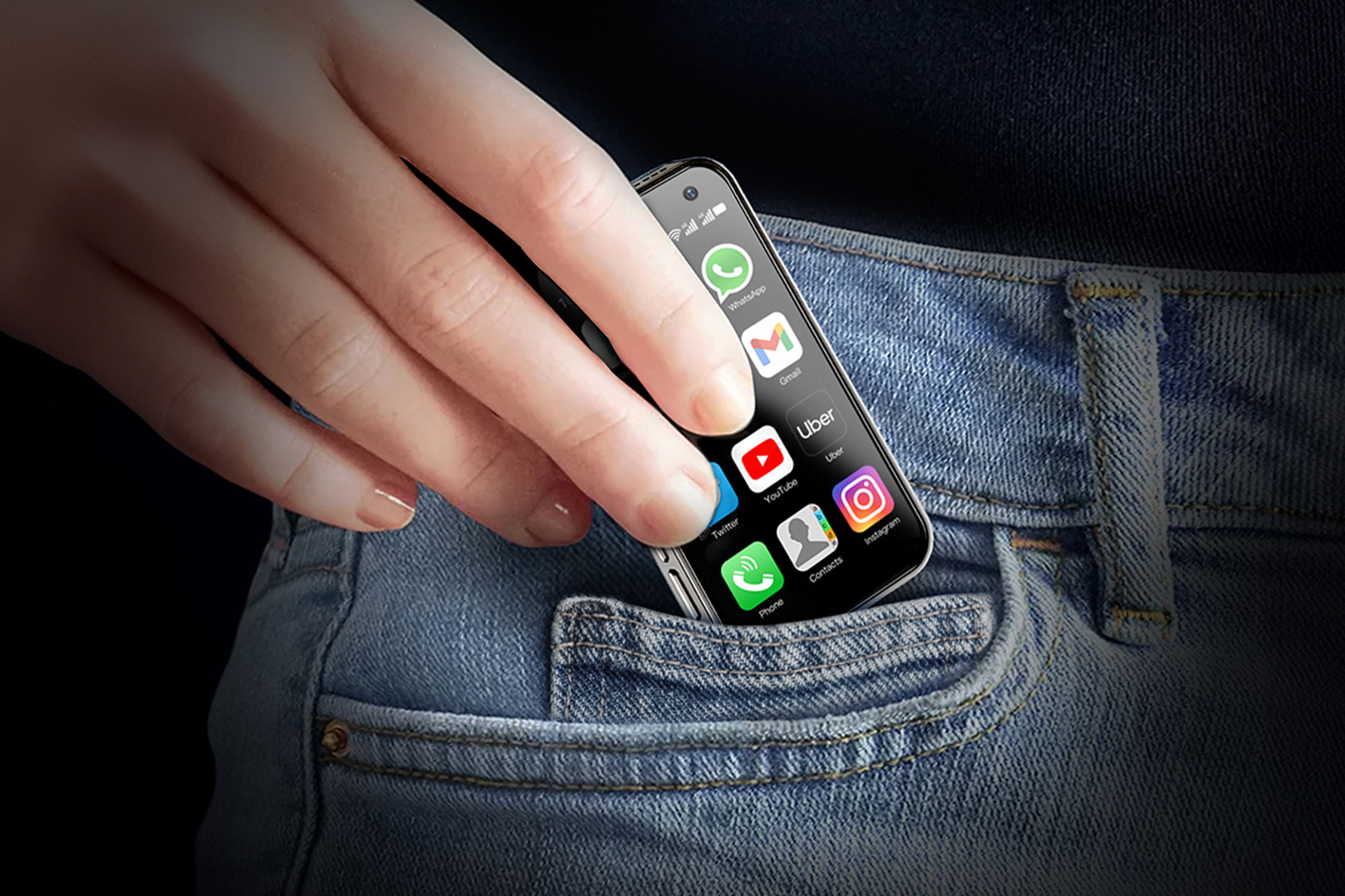 You can feel like a secret spy with this tiny phone