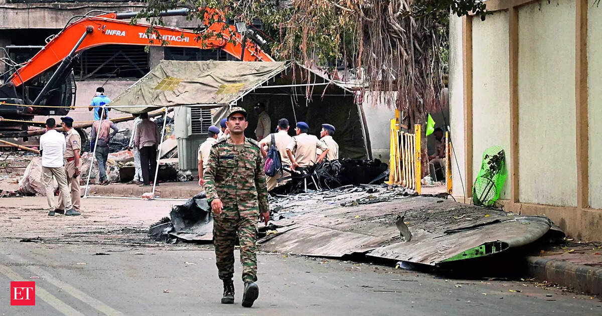 Air India 171 crash: Amid the wreckage, a smoke-scarred corner near the crash site is the war room for real-time response
