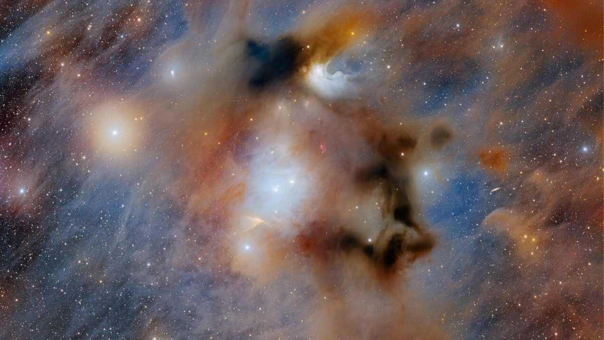 Star-forming cloud Chamaeleon I looks like a cosmic masterpiece in new Dark Energy Camera image (video)