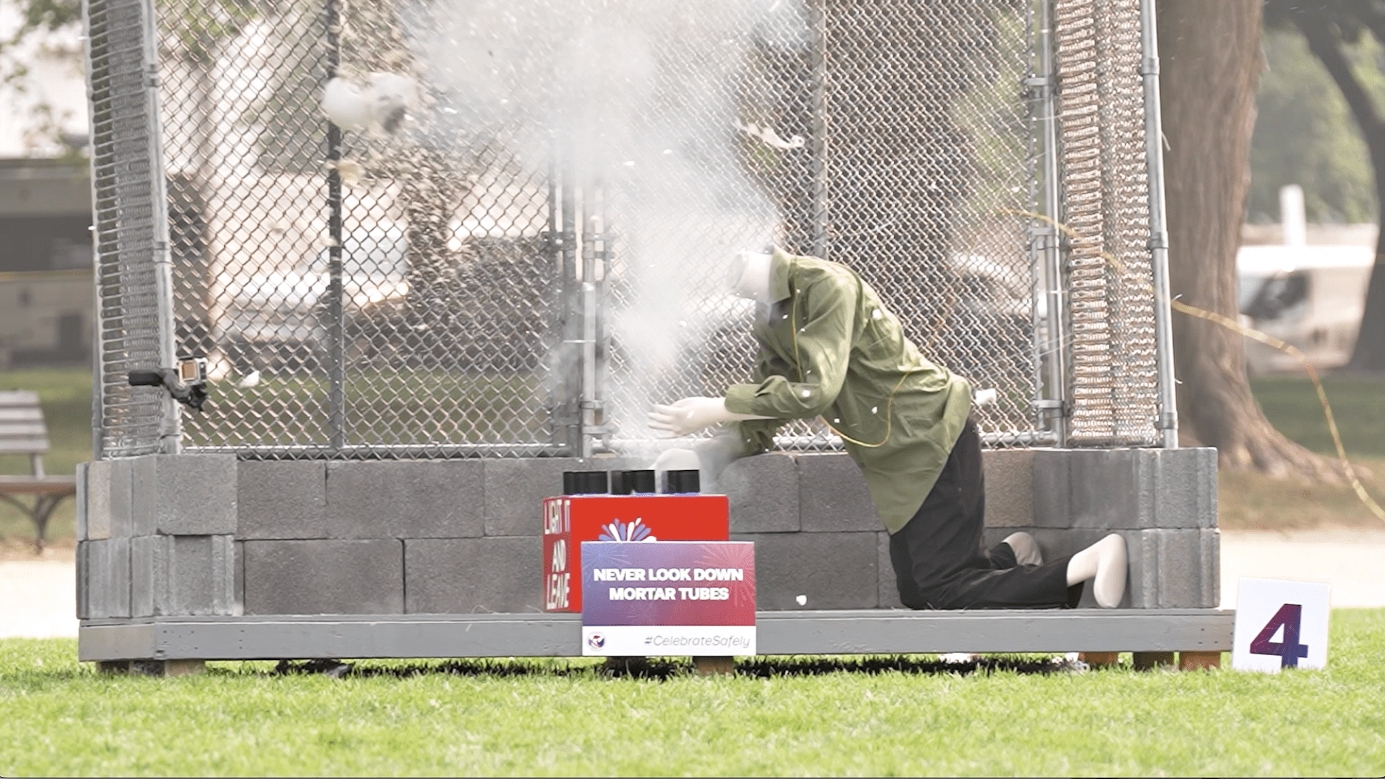 CPSC stresses firework safety with 7-minute montage of mannequin mayhem