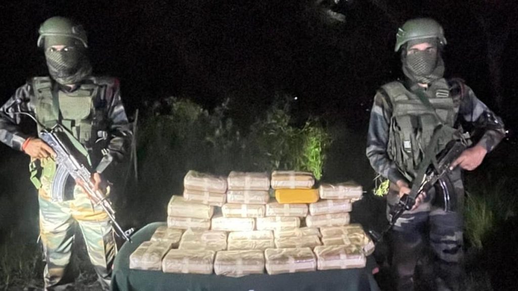 Assam Rifles seize illegal meth tablets worth ₹112.4 Crore in Mizoram’s Champhai District
