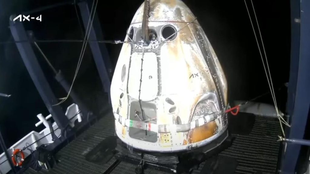Axiom-4 mission: SpaceX Dragon spacecraft carrying Indian astronaut Group Captain Shubhanshu Shukla, crew members return to earth