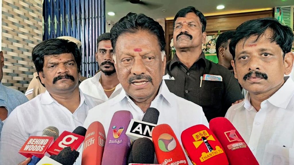 Panneerselvam criticises DMK government over allegations against police force