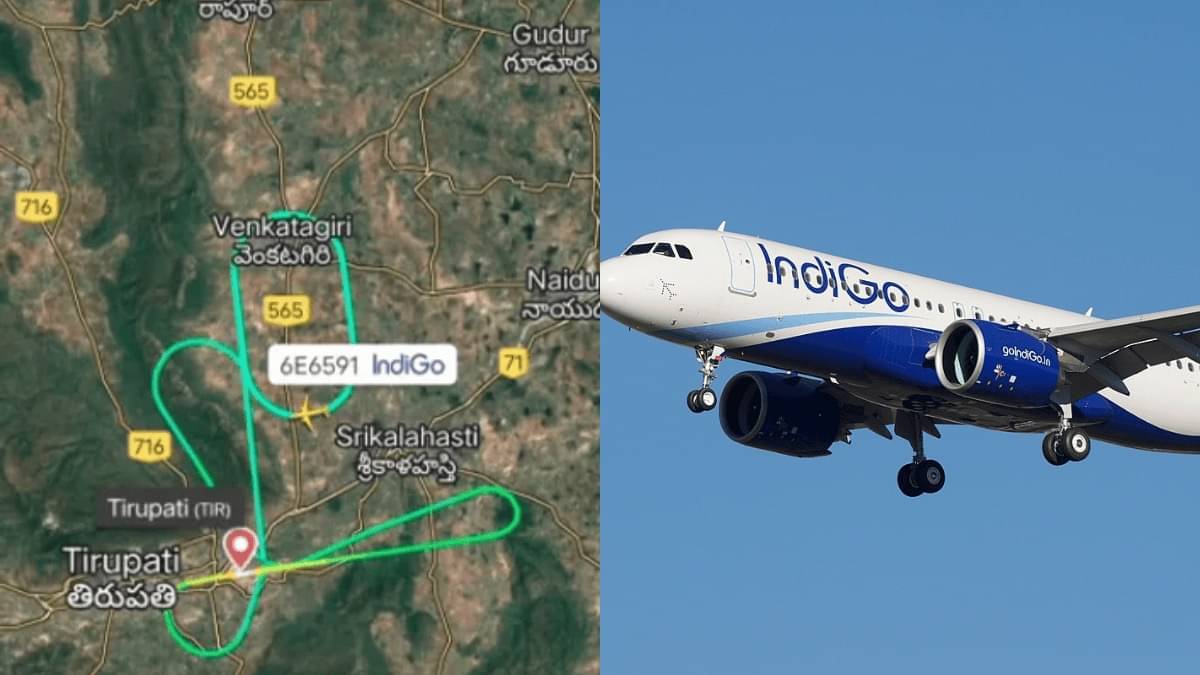 40 Minutes of Fear: IndiGo Flight Circles Mid-Air Before Emergency Landing in Tirupati