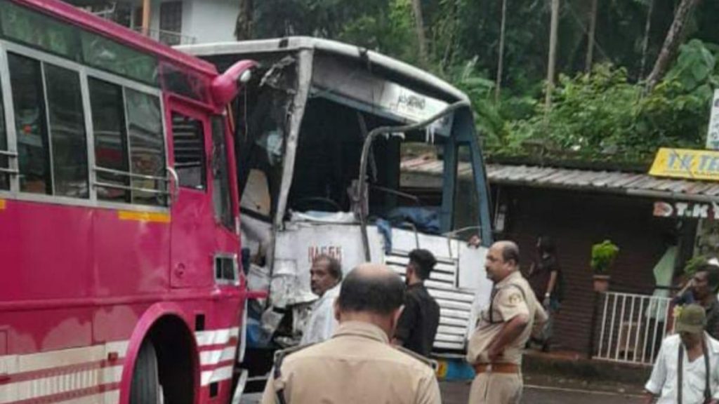 25 injured as KSRTC, private bus collide in Kerala’ Kannur