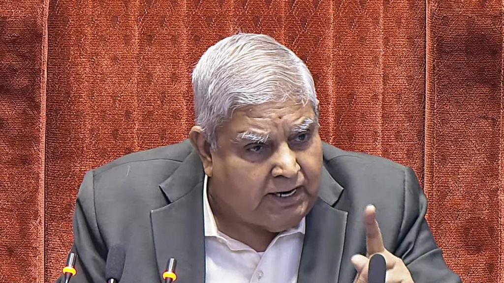 Vice-President Jagdeep Dhankhar resigns LIVE: What does the Constitution say about the V-P elections when the post falls vacant?