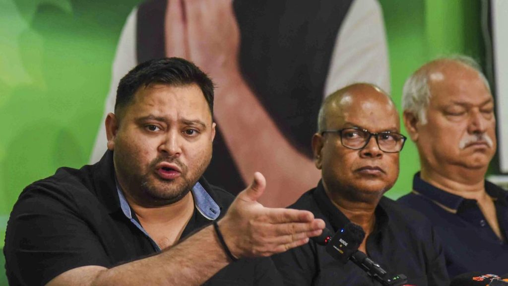 Opposition may boycott Bihar poll, says Tejashwi Yadav