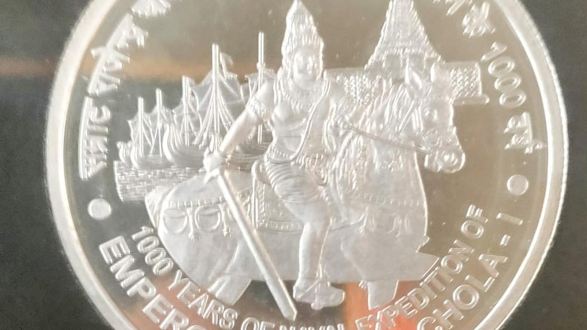 prime-minister-modi-releases-coin-commemorating-millenary-of-rajendra-chola-i’s-naval-expedition