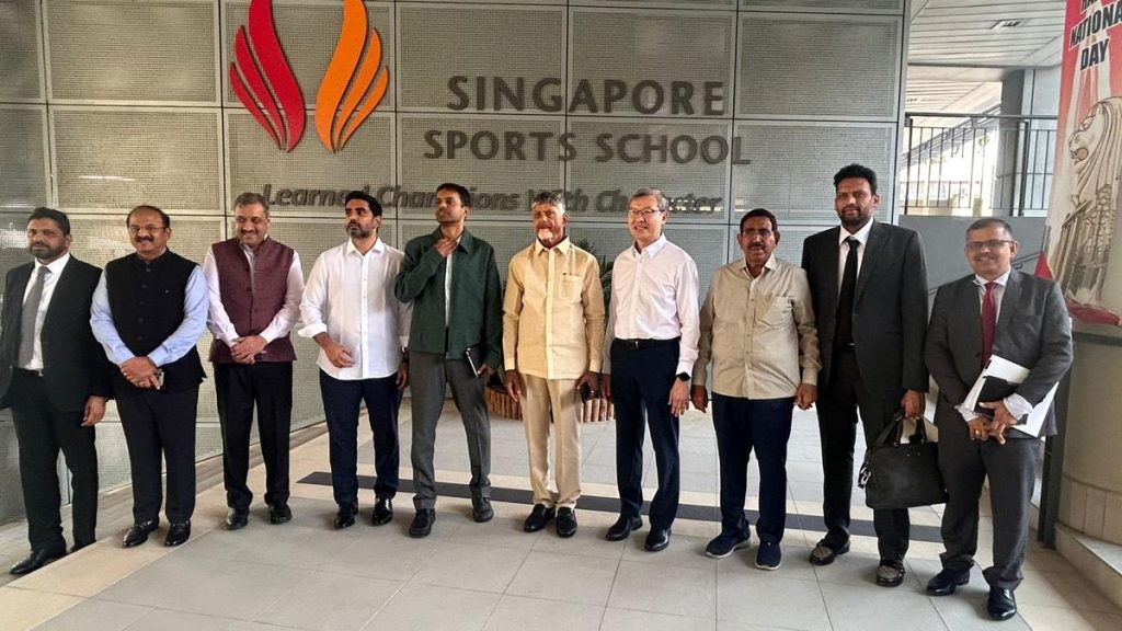 Naidu visits Singapore Sports School, announces bold push for sports-driven development in Andhra Pradesh