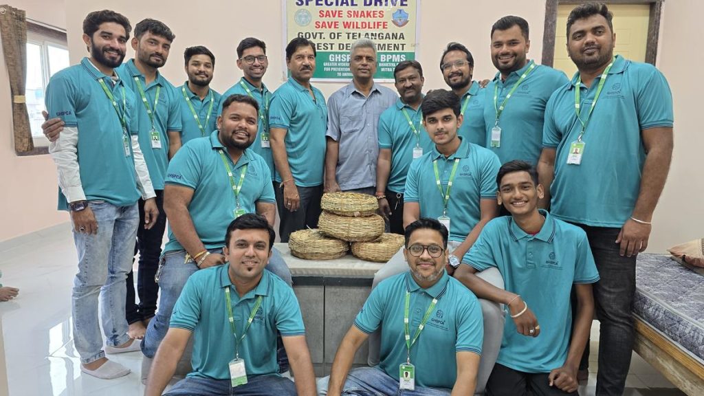 Six Snakes Rescued During Nag Panchami Celebrations