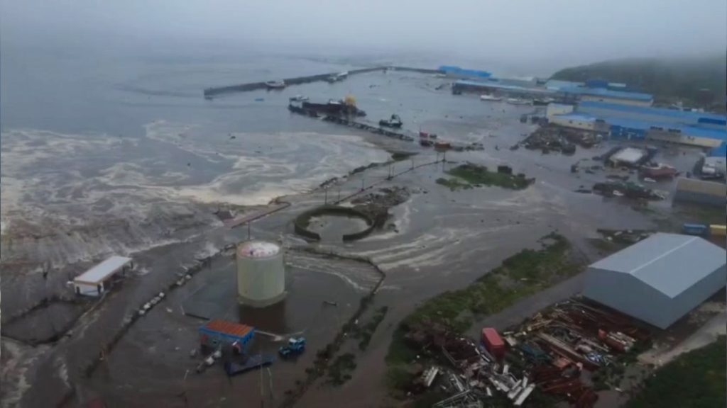What caused the 8.8 magnitude quake that sent tsunamis to Hawaii and California