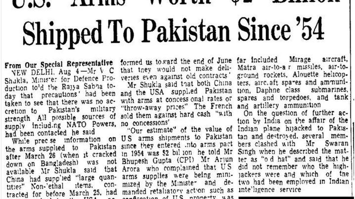 amid-tariff-row,-army-shares-1971-newspaper-clipping-highlighting-us.-arms-supply-to-pakistan