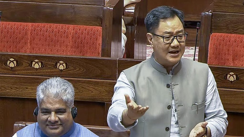SIR Debate Halted in Lok Sabha Citing Sub Judice Rule: Kiren Rijiju