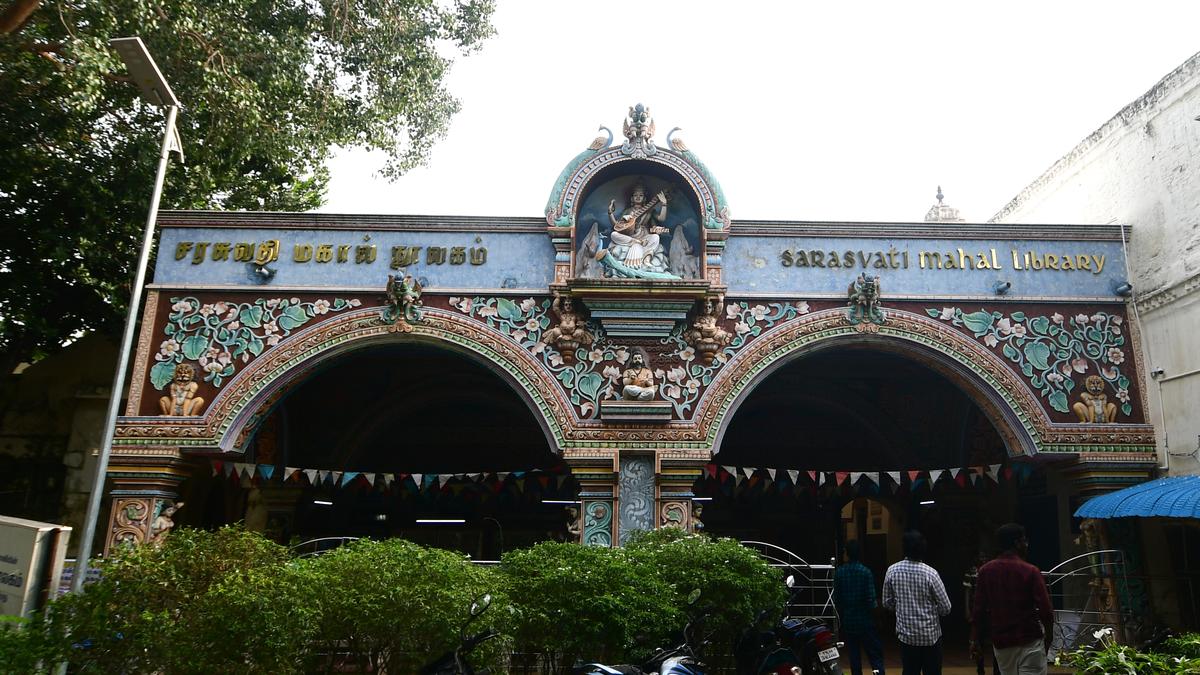 sarasvati-mahal-library-in-thanjavur-declared-a-‘library-of-historical-and-cultural-importance’