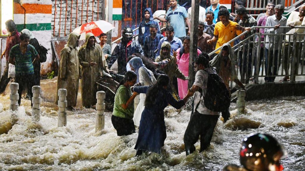 Hyderabad Grapples with Intense Rain, Waterlogging, and Traffic Disruptions