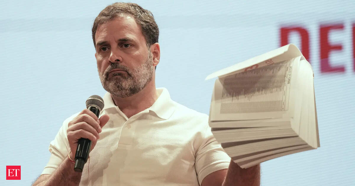 Karnataka: ECI official asks Rahul Gandhi to give declaration on missing names in voter list