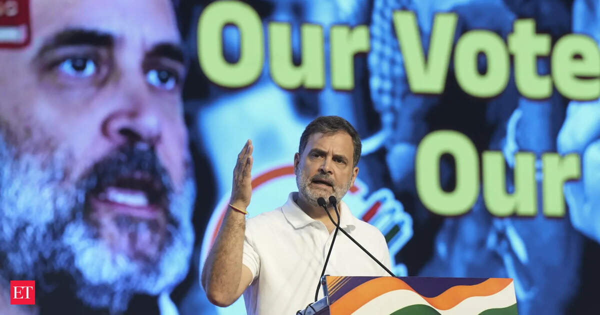 No survey predicted 16 Lok Sabha seats for Congress in Karnataka, BJP rejects Rahul Gandhi’s claim