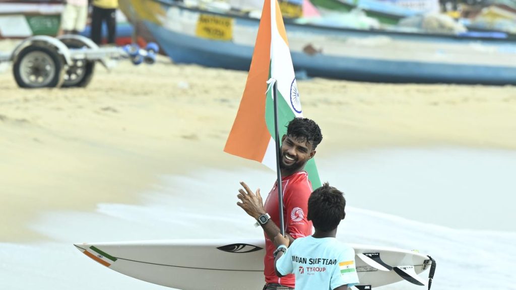 Kerala Tourism Minister Lauds Surfer Ramesh Budihal's Inspiring Feat