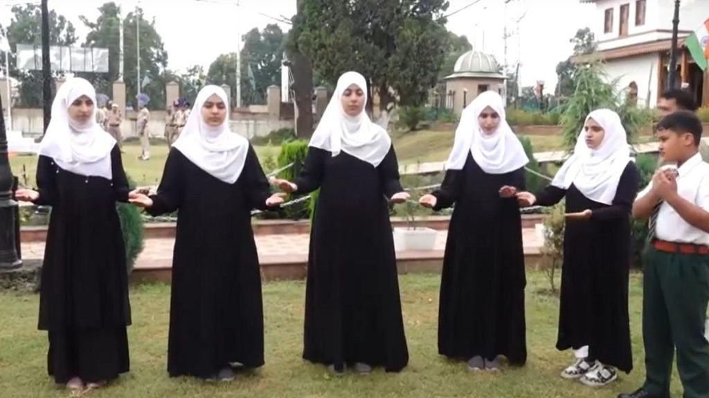 Specially-Abled Students in Srinagar Perform National Anthem Using Sign Language on Independence Day