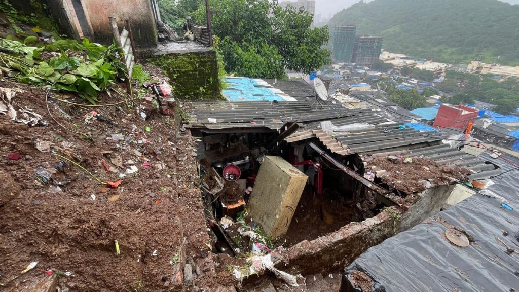Two killed in landslip; heavy overnight rains inundate parts of Mumbai, suburbs; local train services hit