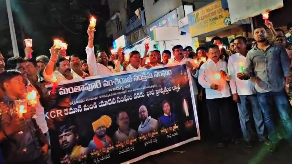 Hundreds join candlelight march, demand justice for Ramanthapur tragedy victims