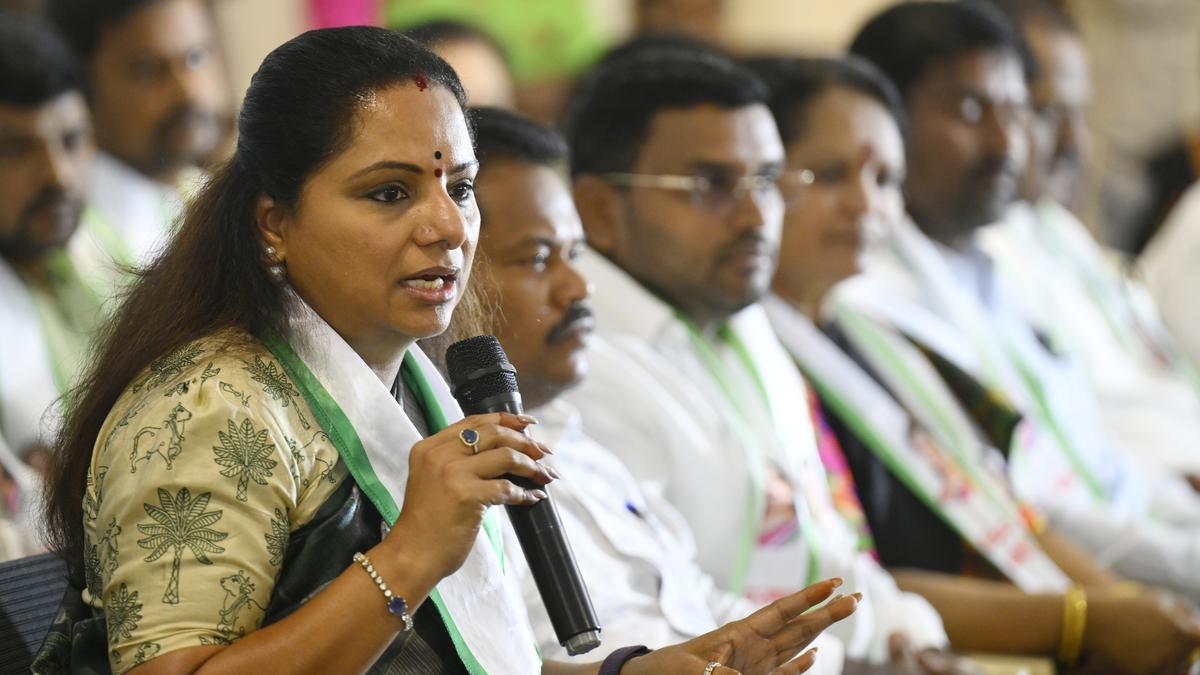 kavitha-congratulates-koppula-eashwar-elected-as-tgbks-honorary-president;-questions-validity-of-election-held-at-brs-office