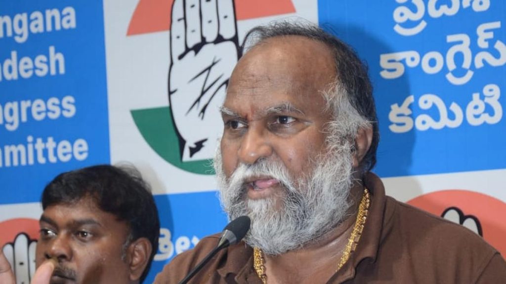 Jagga Reddy Alleges KCR's 2009 Fast Was Orchestrated by Congress to Form Telangana