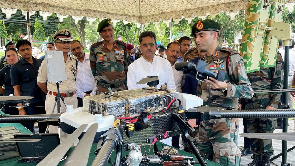 Assam Rifles demonstrates use of drones against terrorists; CM Manik Saha witnesses