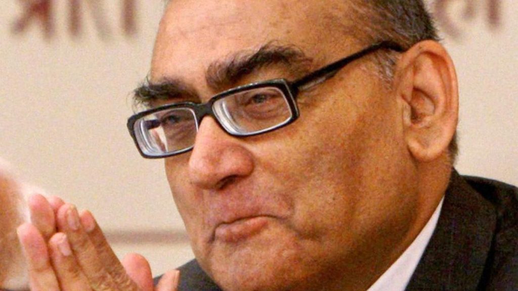 Markandey Katju apologises for ‘wink’ remark after outrage from women lawyers’ body