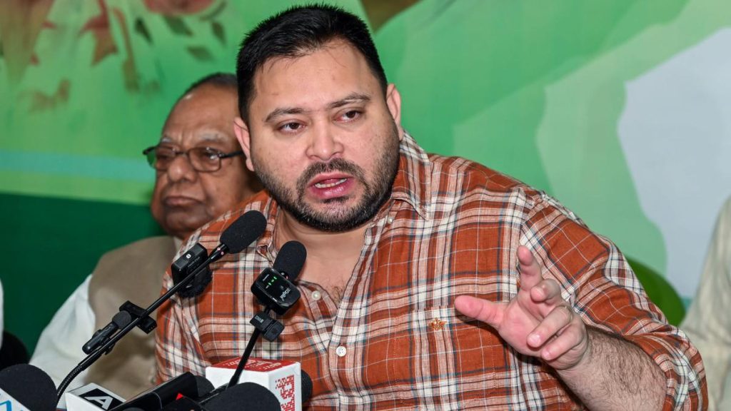 Former Bihar Deputy CM Tejashwi Yadav booked in Uttar Pradesh for calling PM Modi 'vote thief' in post