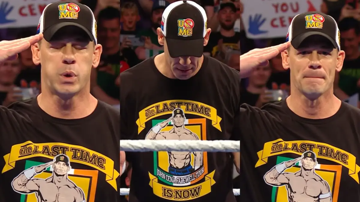 WATCH: John Cena Gets Emotional On Friday Night SmackDown, Tries To Hold Back His Tears After Being Introduced For One Final Time In Dublin