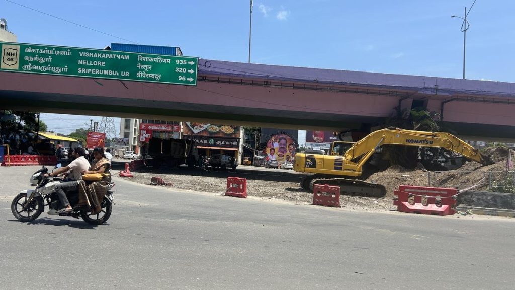 NHAI Shrinks Roundabout on Chennai-Bengaluru Highway in Vellore to Enhance Safety