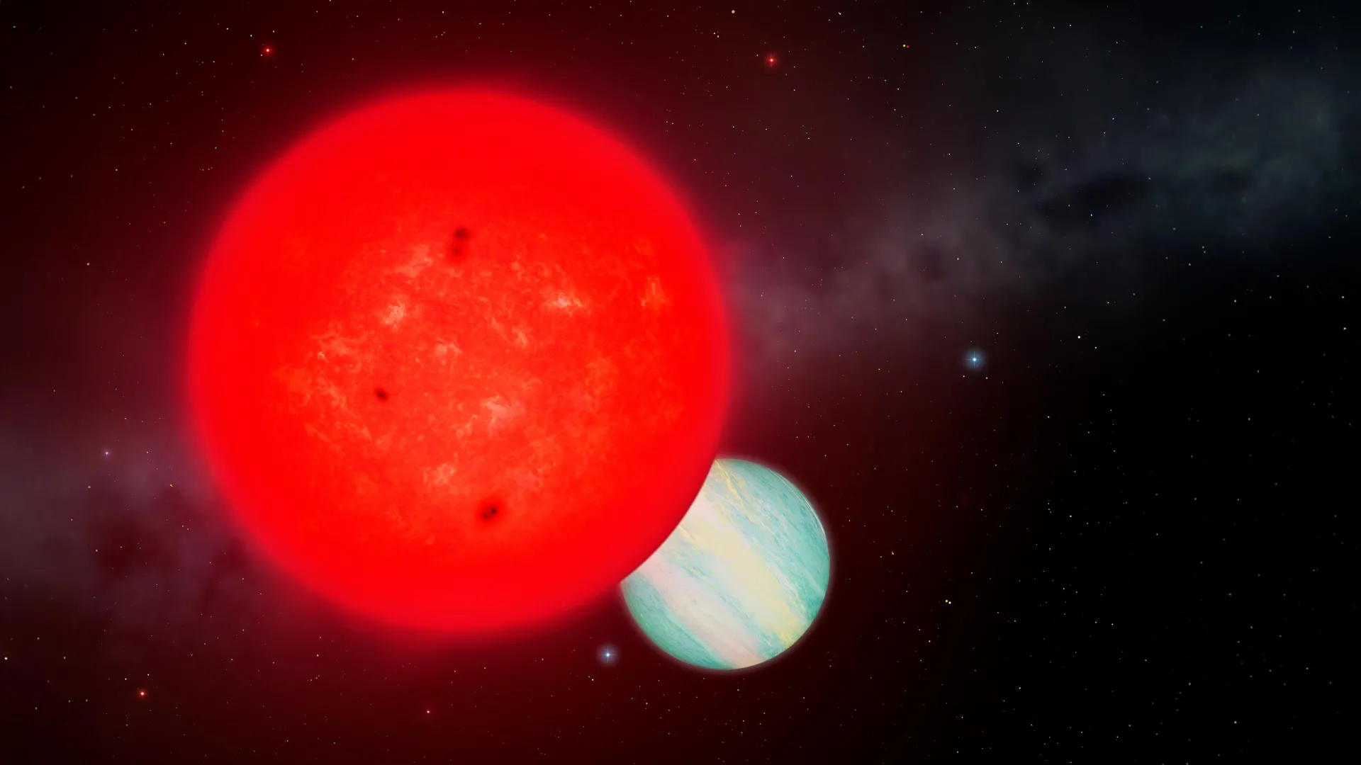 How did a planet this big form around a star this small?