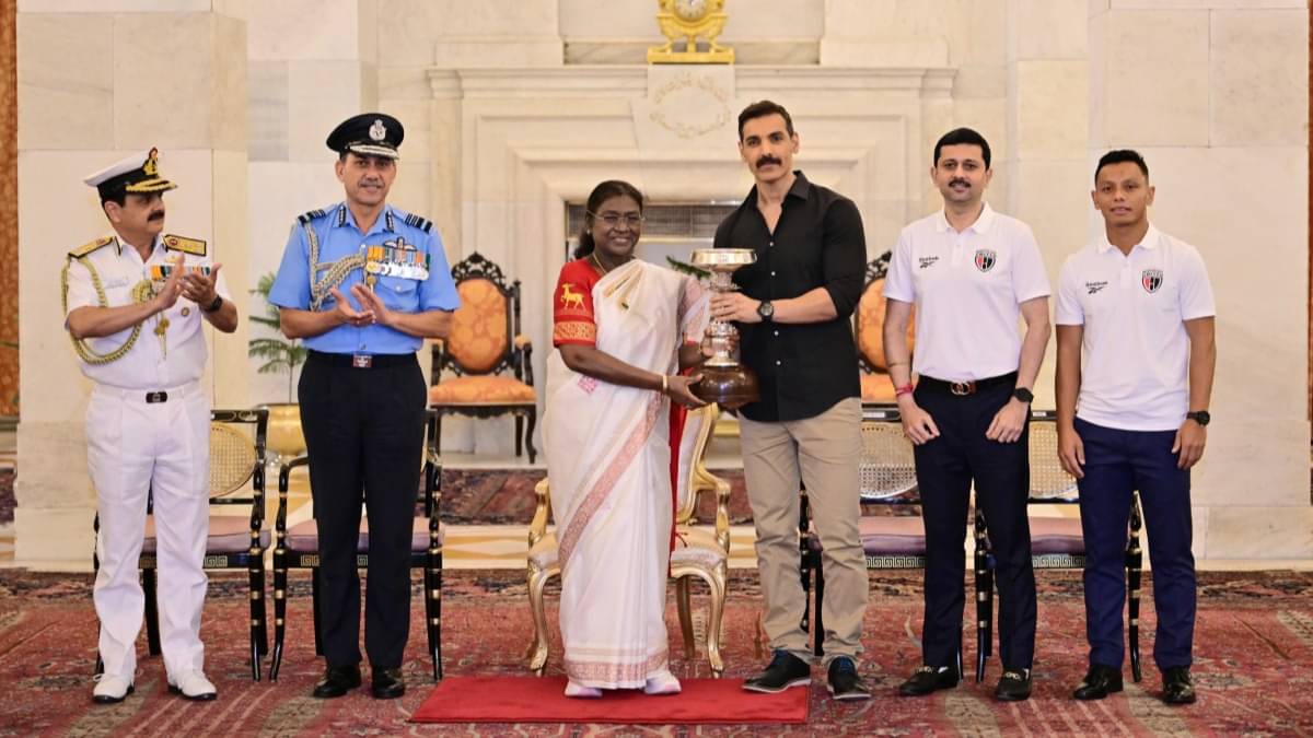 NorthEast United FC Presented With President’s Cup At Rashtrapati Bhavan After Winning Durand Cup 2025