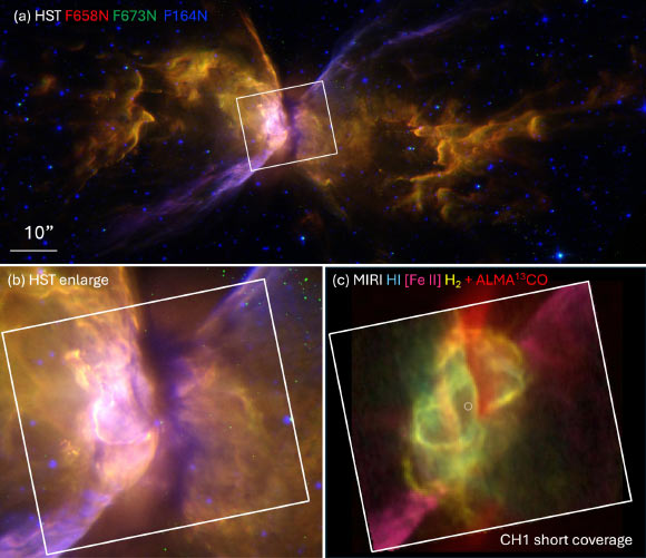 Webb Spots Torus of Cosmic Dust and Organics in Butterfly Nebula
