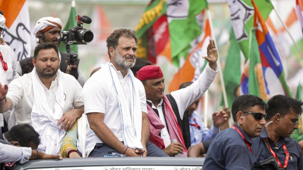 Rahul Gandhi Accuses BJP, RSS, and EC of 'Vote Theft' at Bihar Rally