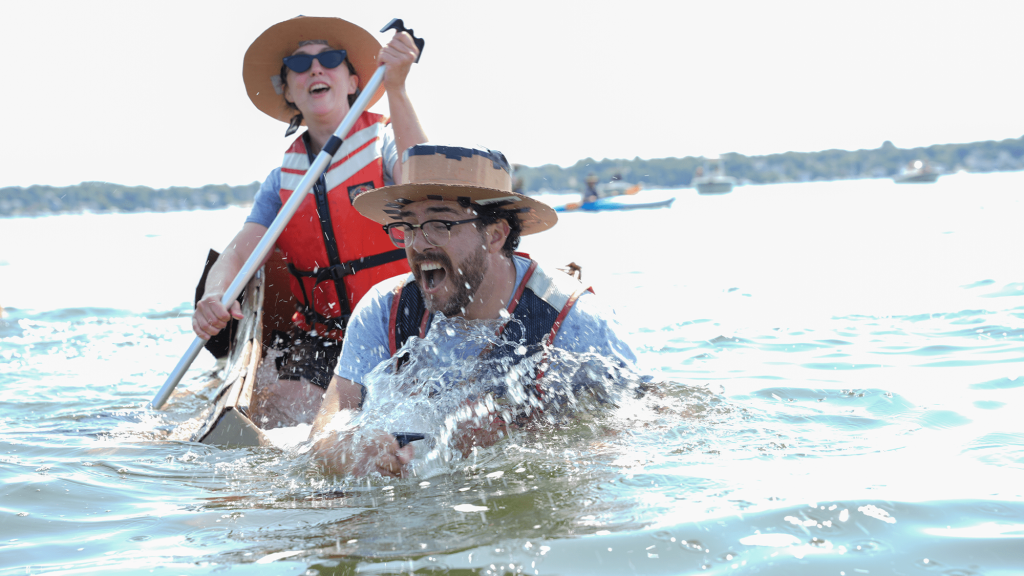 Ready, Set, Paddle! Scenes from The Great Salem Maritime Cardboard Boat Regatta