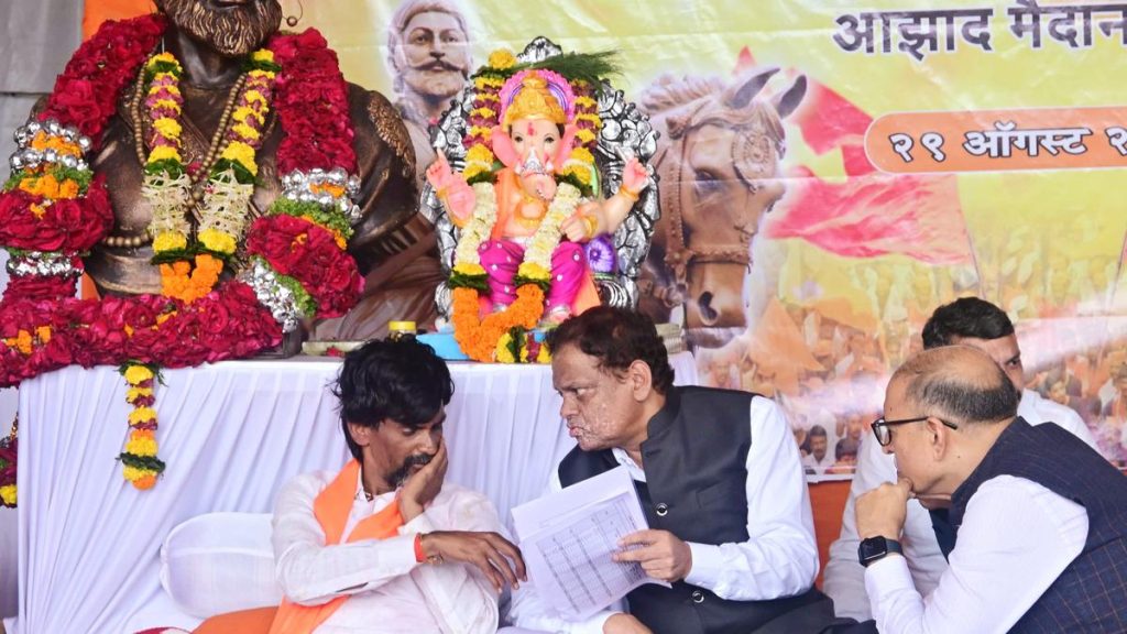 Maratha Quota Stir: Jarange's Hunger Strike Enters Day 3 Amid Stalemate in Talks